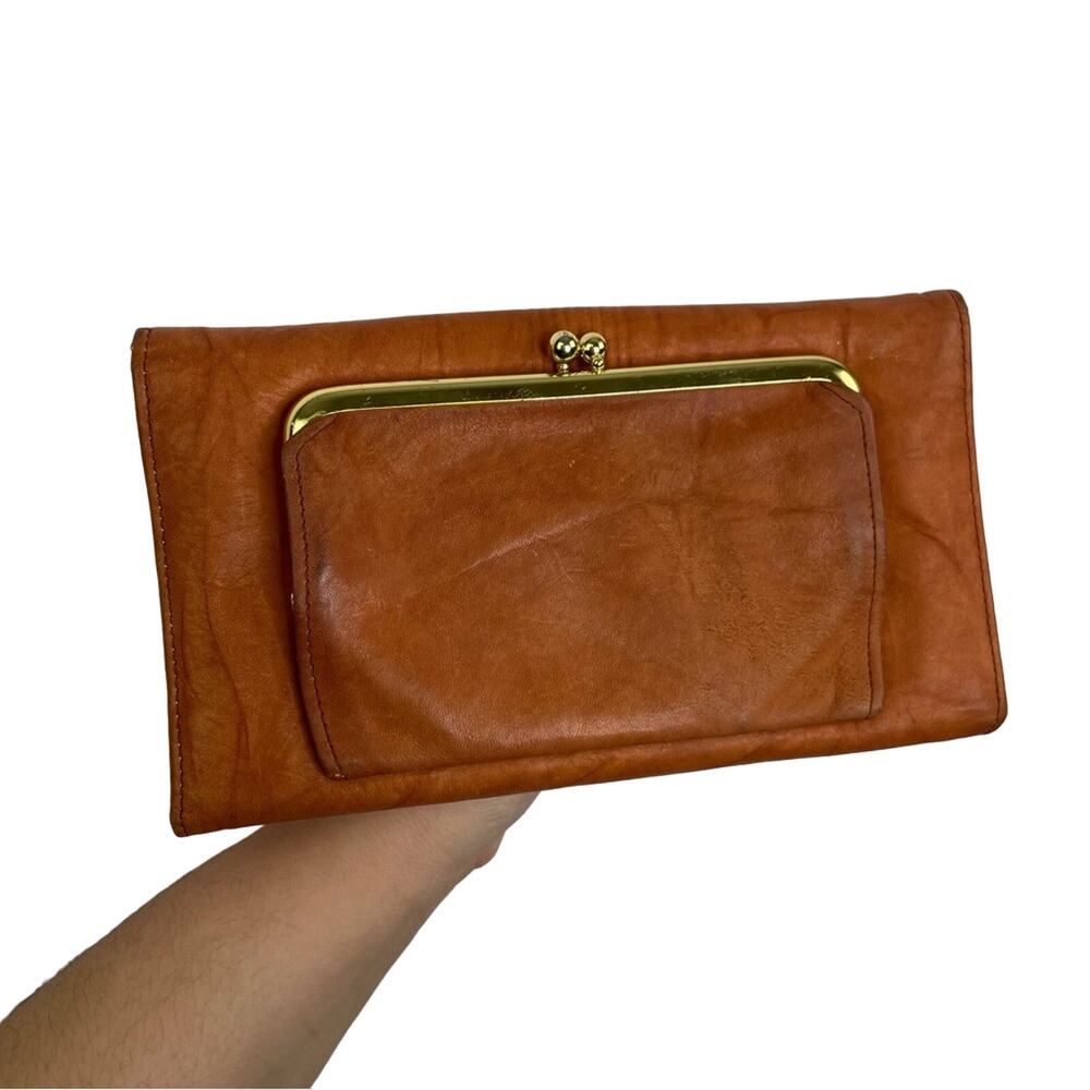 Buxton top grain cowhide long card holder women's wallet